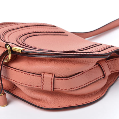 Chloe Calfskin Mini Marcie Round Crossbody Bag Coral Pop 7 of 9