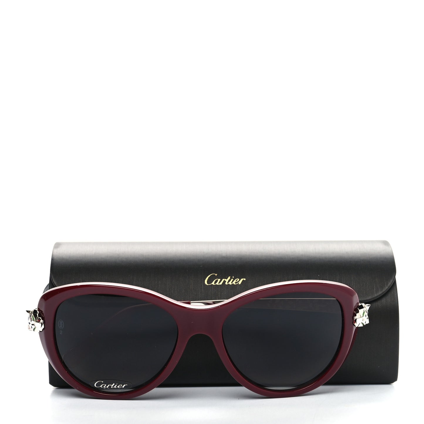 Panthere Wild De Cartier Sunglasses Burgundy