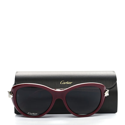 Cartier Panthere Wild De Cartier Sunglasses Burgundy 9 of 9
