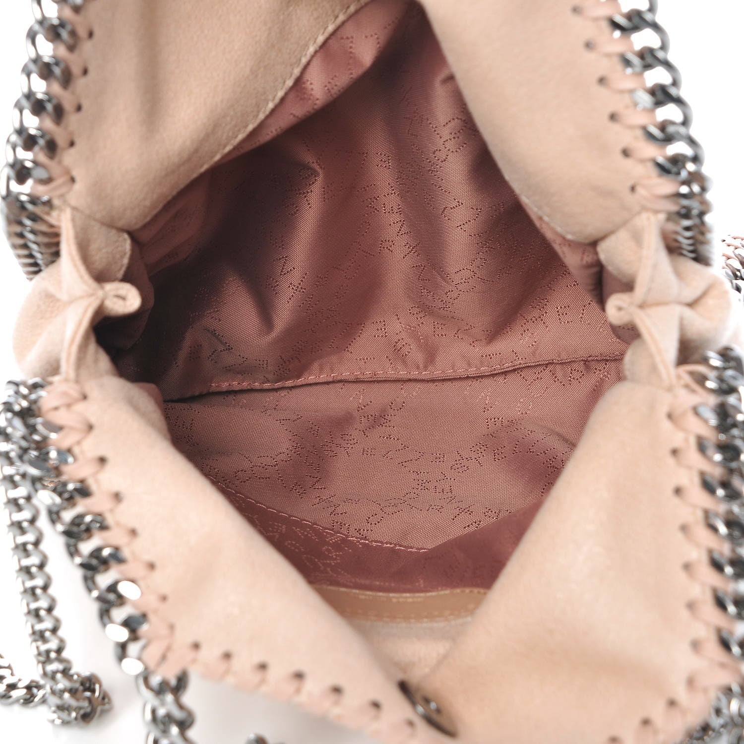 Stella McCartney Shaggy Deer Mini Falabella Fold Over Tote Powder 5 of 7