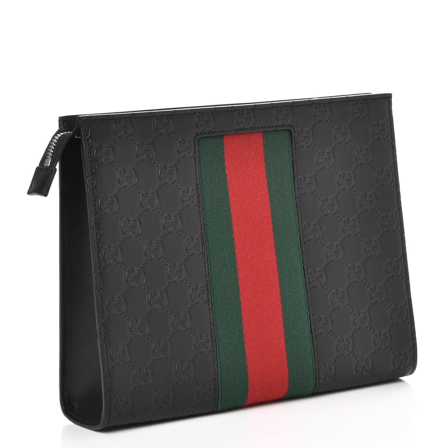 Gucci Guccissima Signature Web New Web Cosmetic Case Black 3 of 7