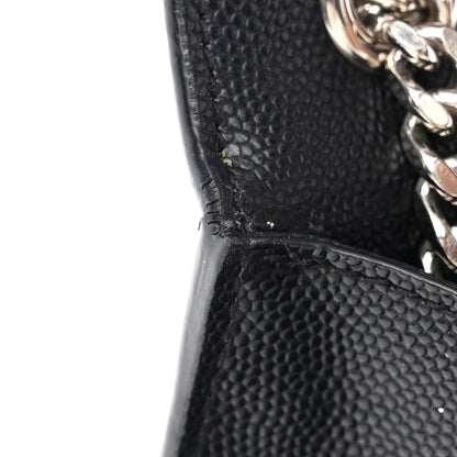 Saint Laurent Grain De Poudre Medium Classic Monogram Kate Satchel Black 15 of 15