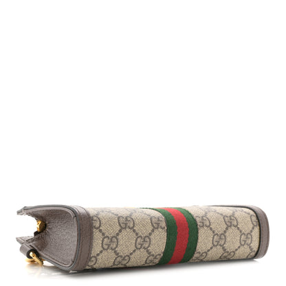 Gucci GG Supreme Monogram Web Ophidia Wristlet Brown 4 of 12