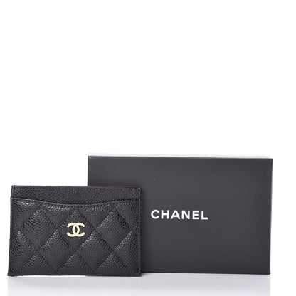 Chanel Caviar Quilted Card Holder Black 9 of 9