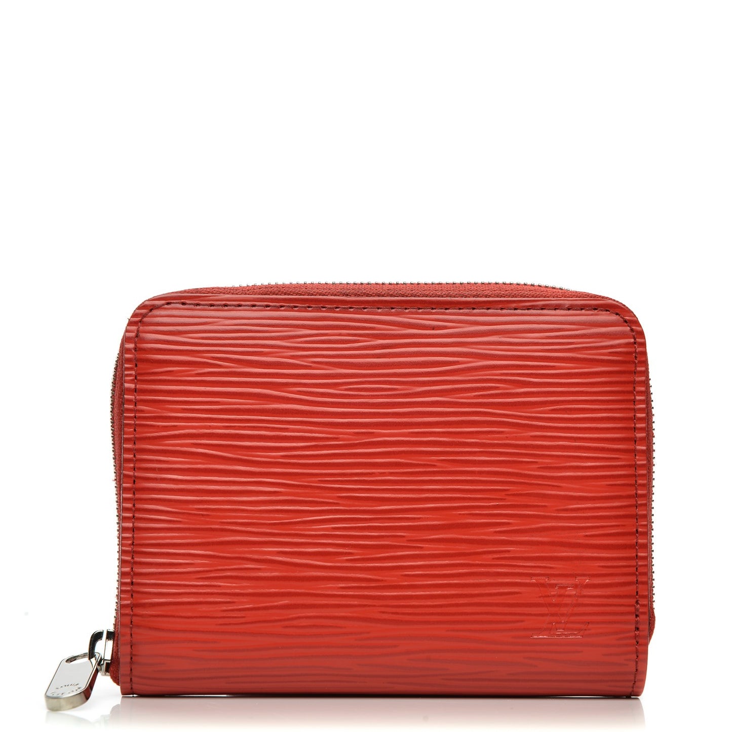 Epi Zippy Coin Purse Coquelicot
