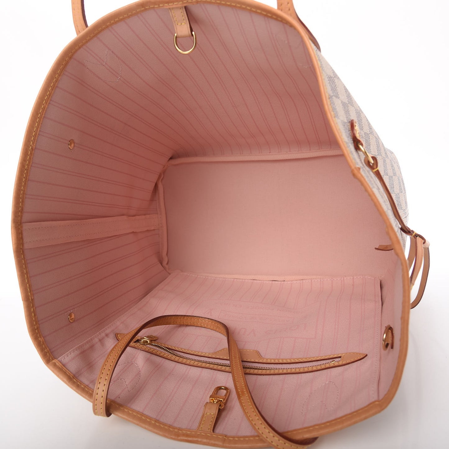 Damier Azur Neo Neverfull MM Rose Ballerine