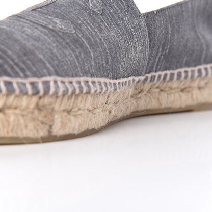 Chanel Striated Suede Espadrilles 37 Dark Grey 13 of 14