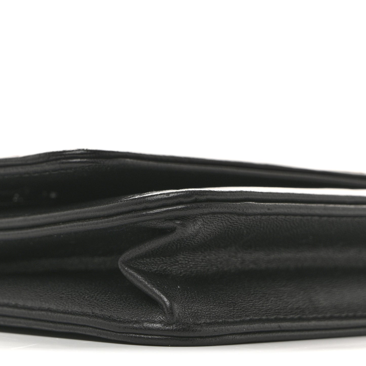 Lambskin Camellia Embossed Wallet on Chain WOC