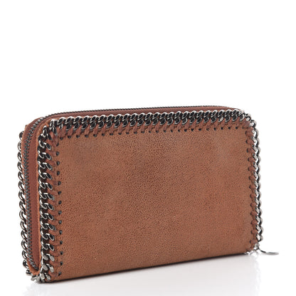 Stella McCartney Shaggy Deer Falabella Zip Around Wallet Brandy 3 of 6