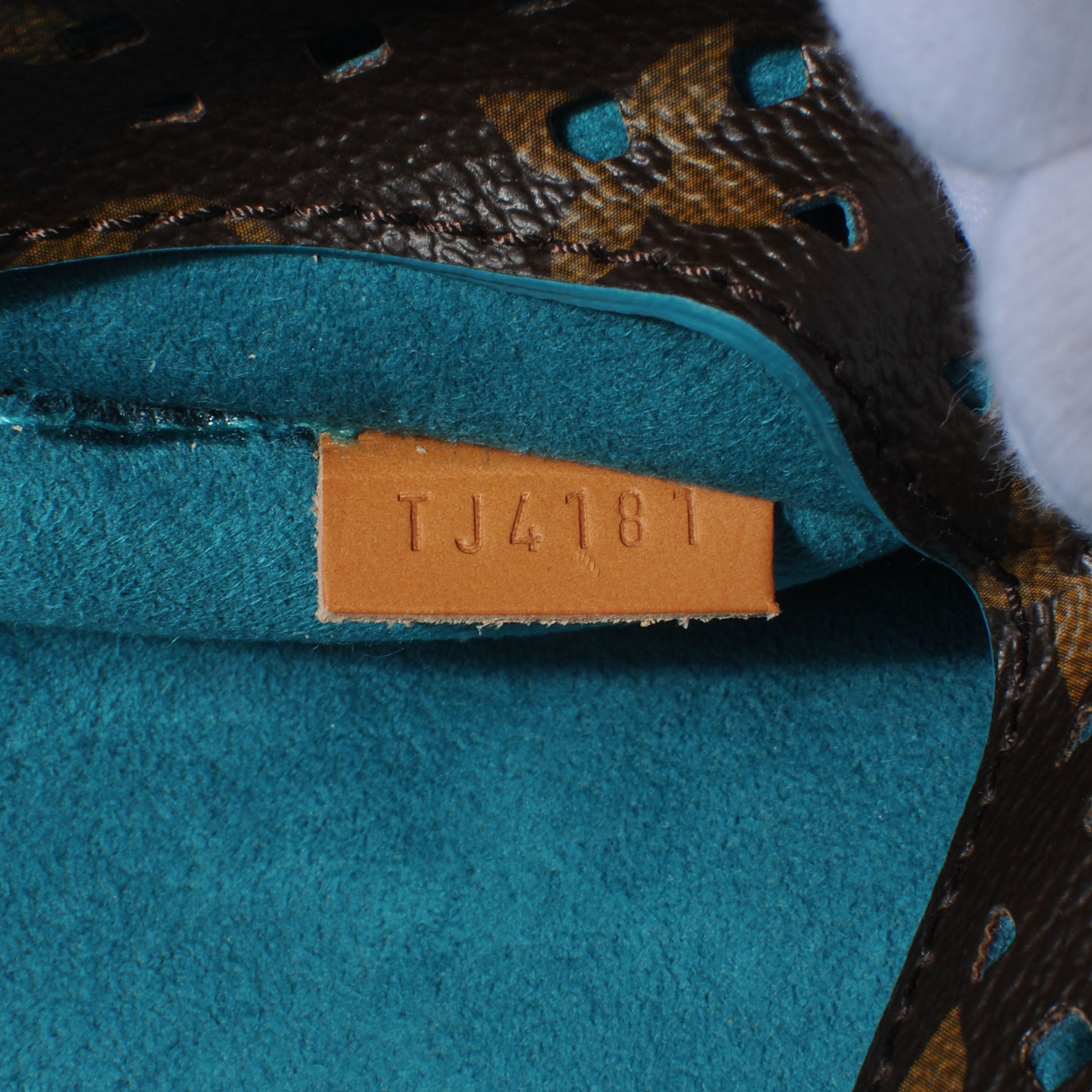 Louis Vuitton Monogram SC Flore Saumur Teal 7 of 8