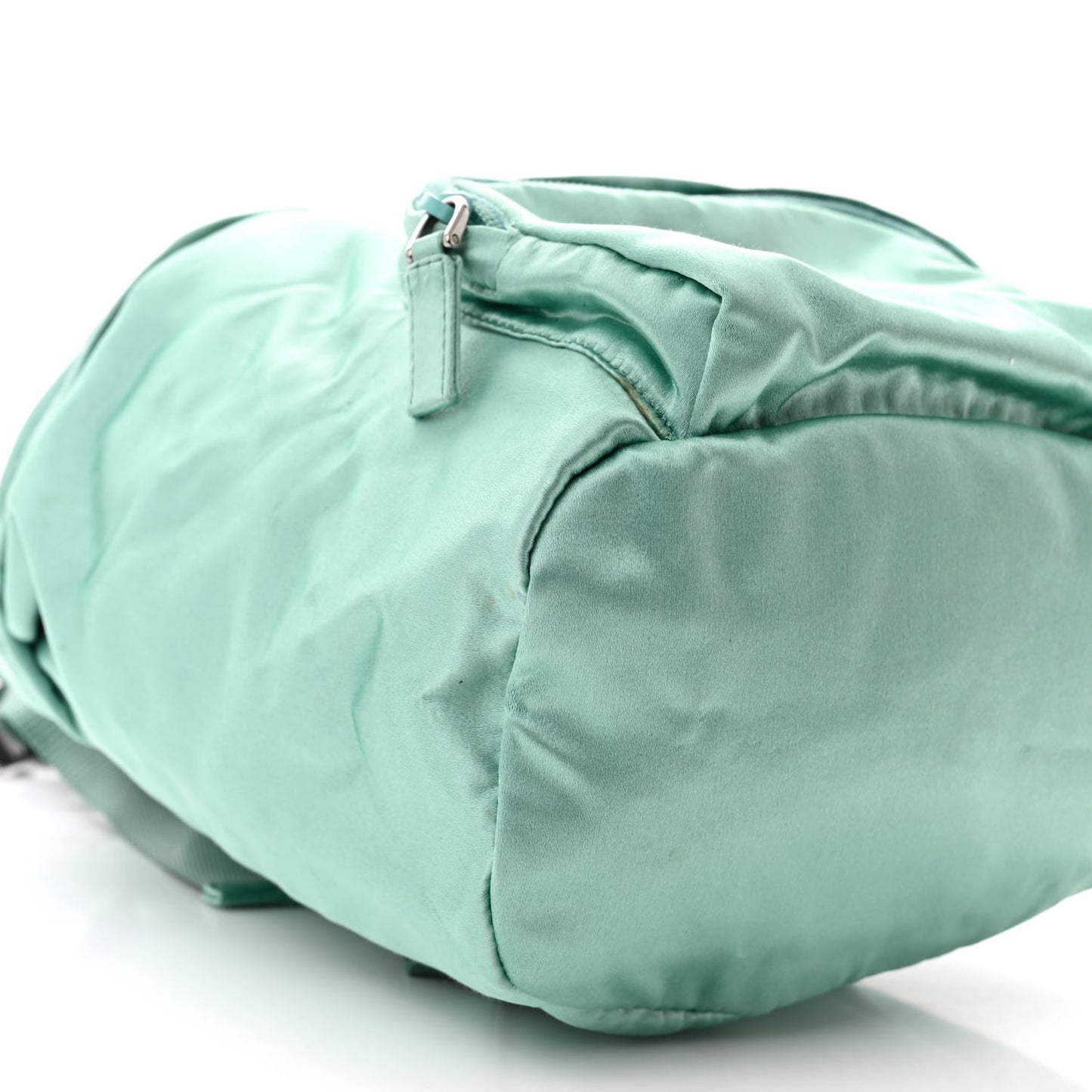 Satin Single Snap Buckle Backpack Menta
