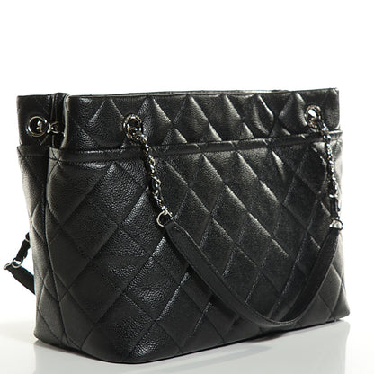 Chanel Caviar CC Timeless Soft Tote Black 3 of 7