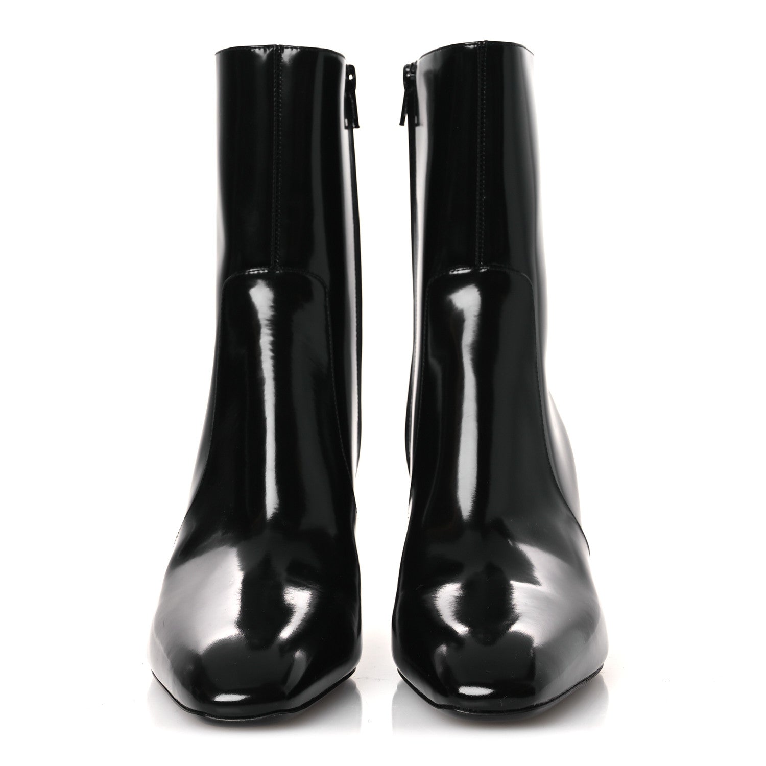 Saint Laurent Vitello Marilyn Betty 70 Ankle Zip Boots 38.5 Black 3 of 10