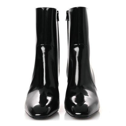 Saint Laurent Vitello Marilyn Betty 70 Ankle Zip Boots 38.5 Black 3 of 10