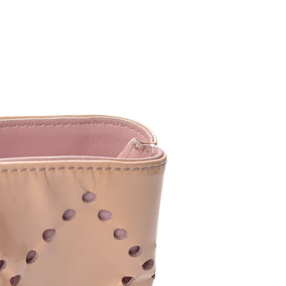 Chanel Patent Perforated CC Shopping Tote Beige 10 of 14