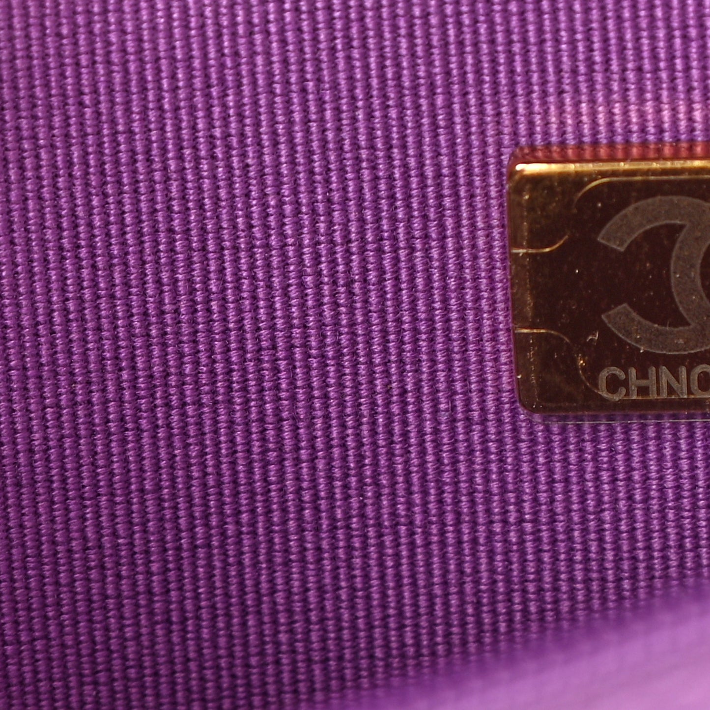 Lambskin Quilted Wallet On Chain WOC Purple