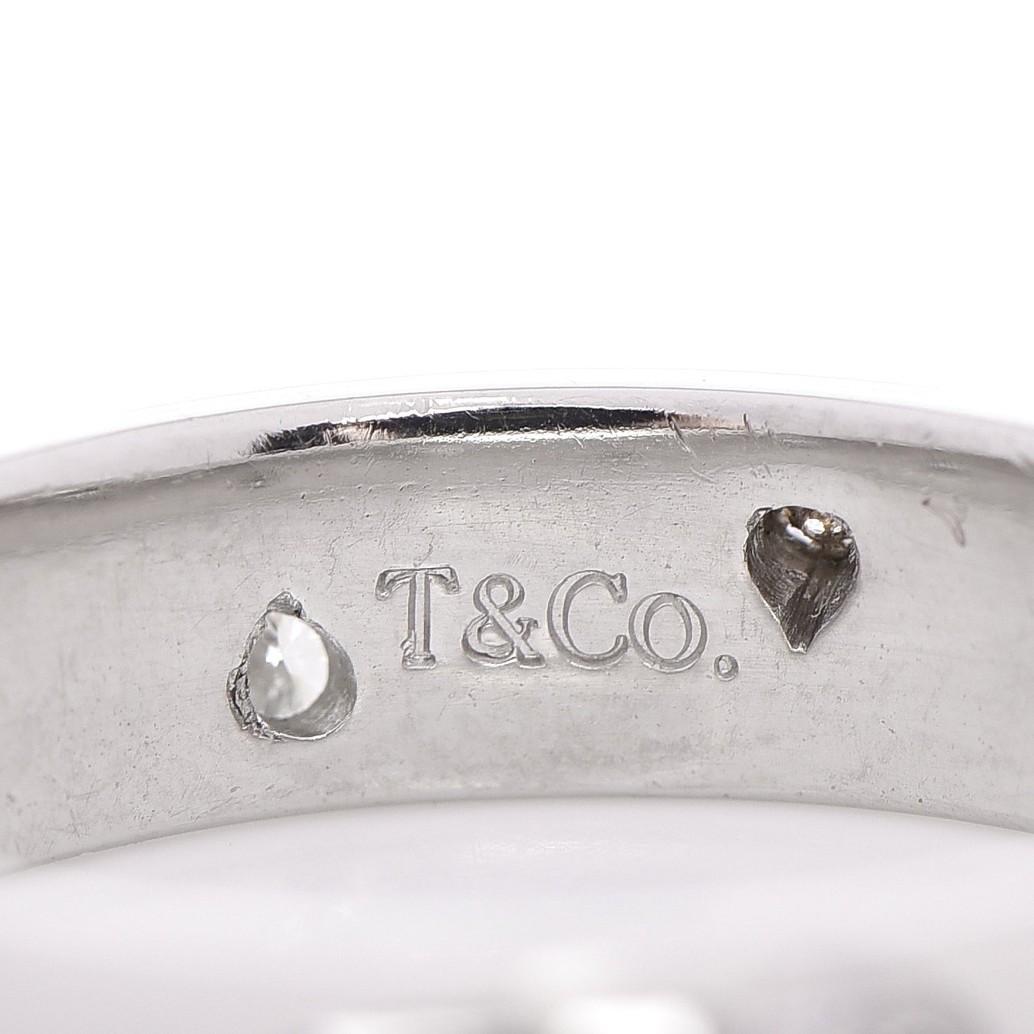 Tiffany Platinum Diamond 4mm Etoile Band Ring 49 5 4 of 4