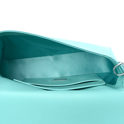 Fendi X TIFFANY Satin Nappa Silver Baguette Blue Tiffany Silver 5 of 8