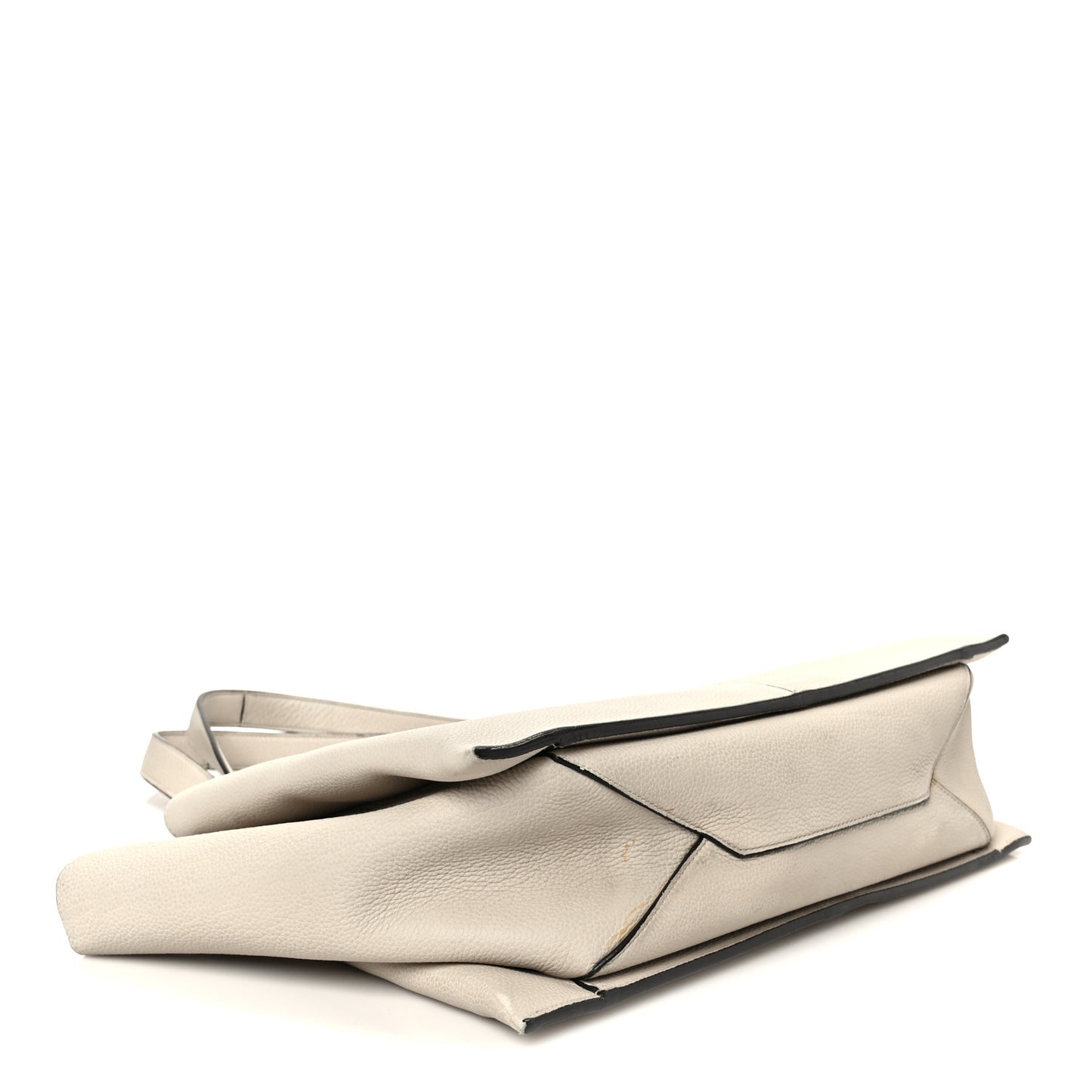 Baby Grained Calfskin Medium Tri-Fold Bag Powder
