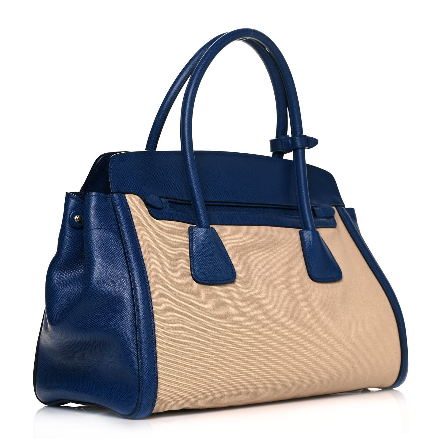Canapa Saffiano Cuir Tote Corda Bluette