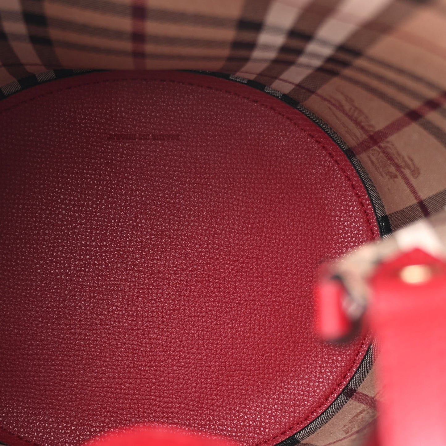 Calfskin Small Lorne Bucket Crossbody Red