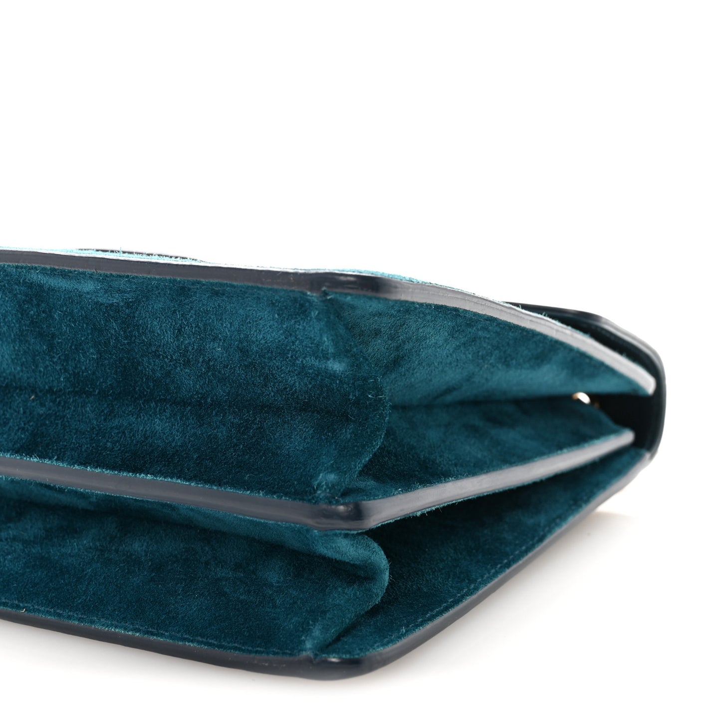 Calfskin Suede Thalia Flap Shoulder Bag Blue