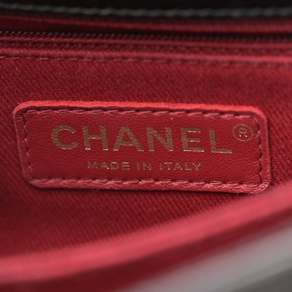 Chanel Aged Calfskin Chevron Quilted Mini Coco Handle Flap Black 6 of 11