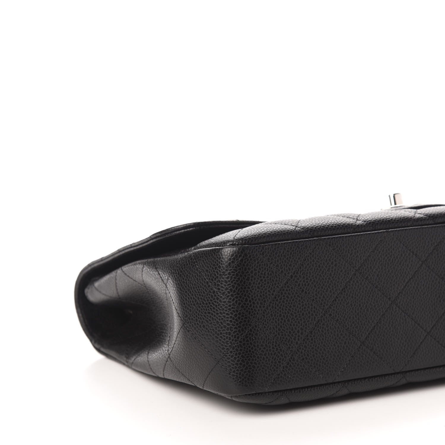 Chanel Caviar Quilted Jumbo Single Flap Black 9 of 12