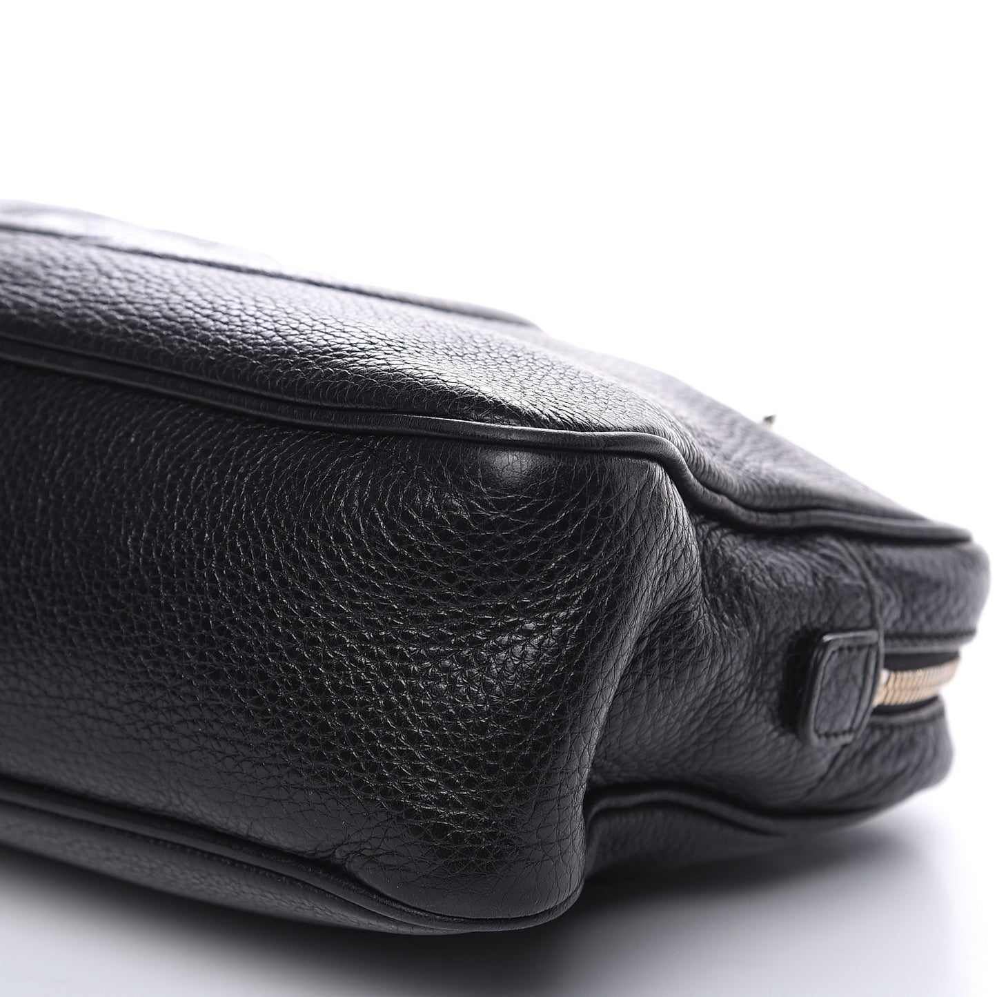 Pebbled Calfskin Small Soho Bowler Black