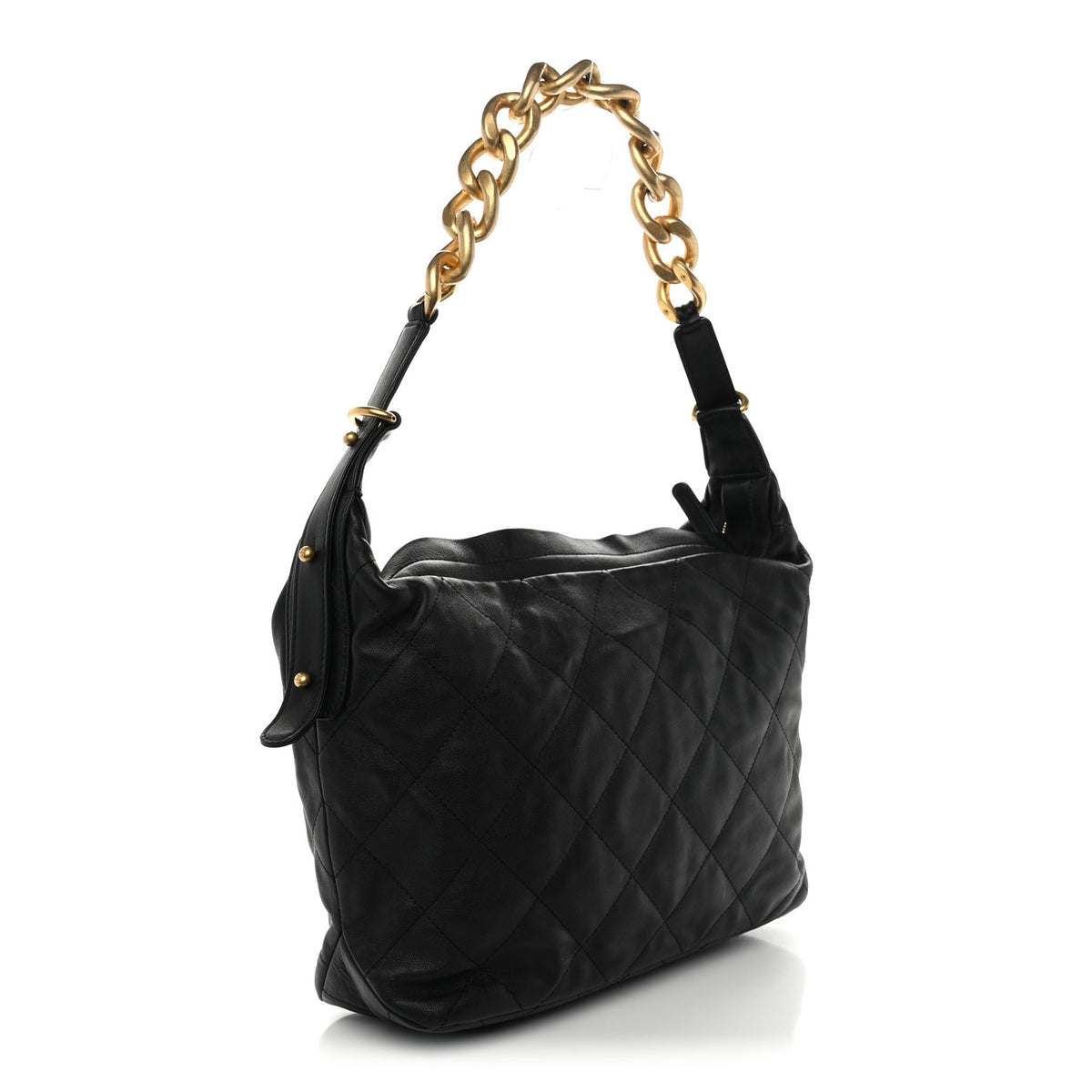 Chanel Calfskin Quilted Large Daily Hobo Black 3 of 10