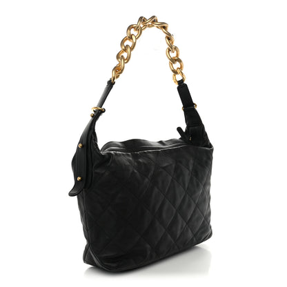 Chanel Calfskin Quilted Large Daily Hobo Black 3 of 10