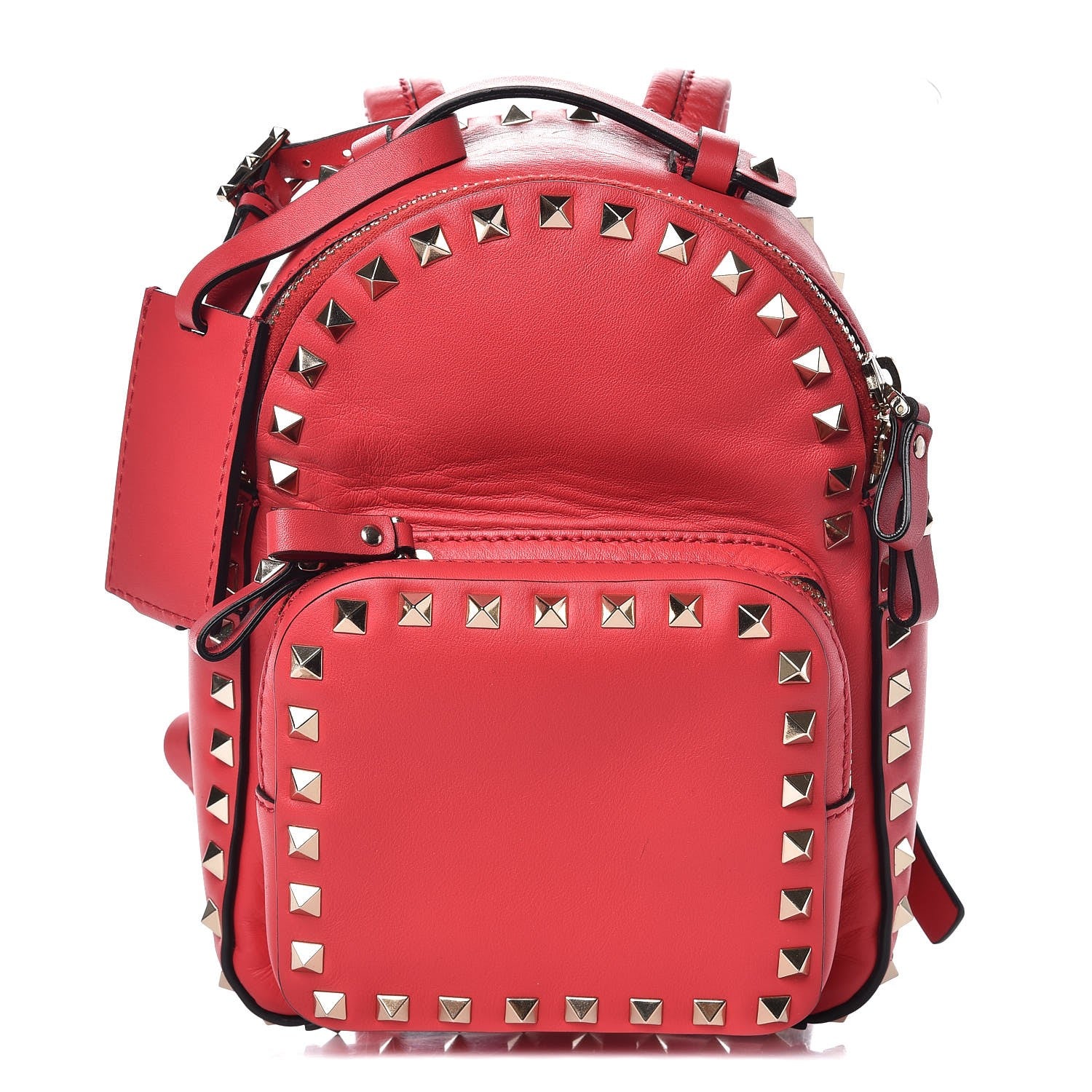 Valentino Garavani Calfskin Mini Rockstud Backpack Deep Fuxia 1 of 6