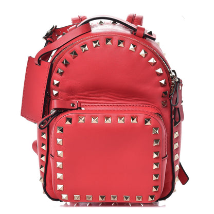 Valentino Garavani Calfskin Mini Rockstud Backpack Deep Fuxia 1 of 6