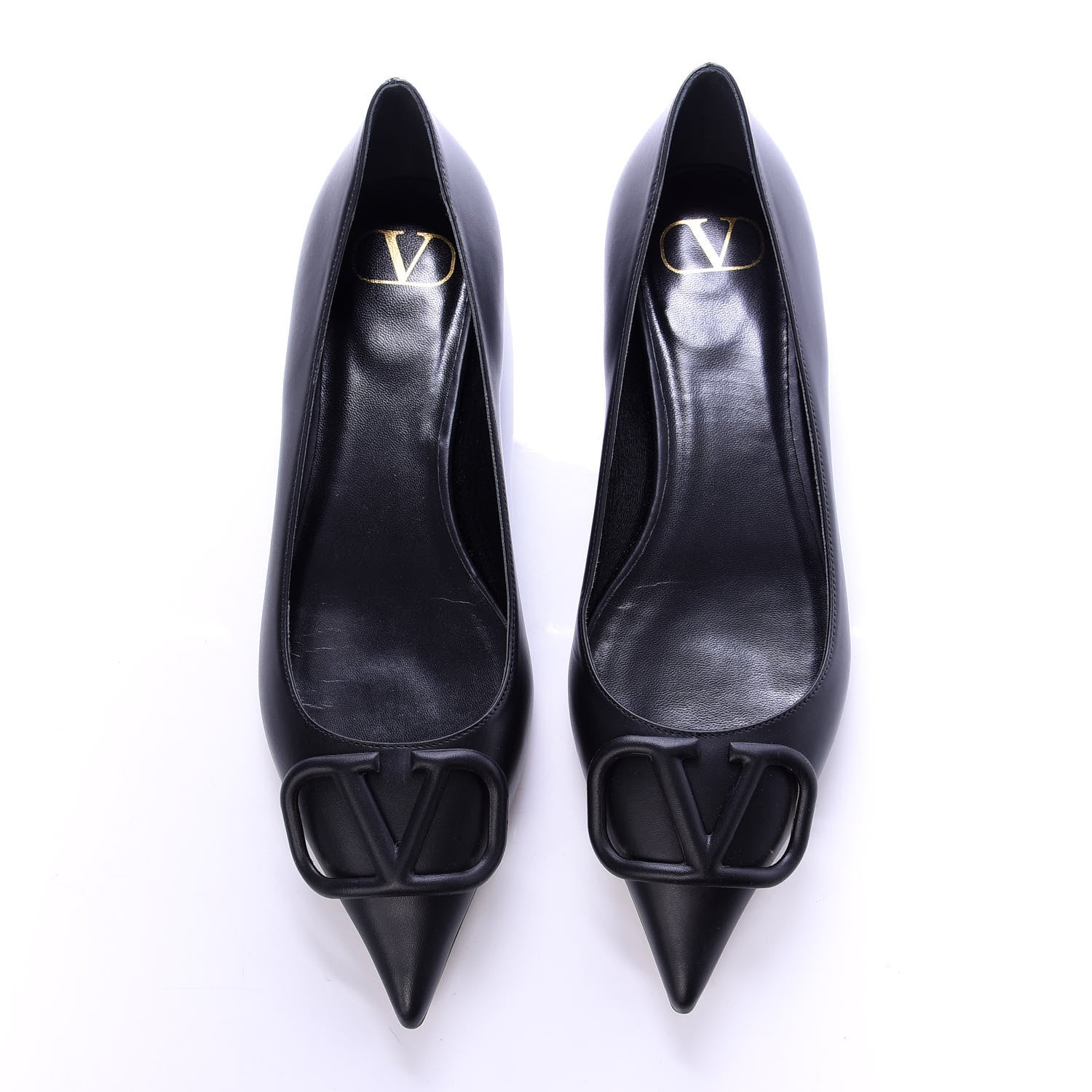 Valentino Garavani Nappa Vlogo Flats 38.5 Black 5 of 11