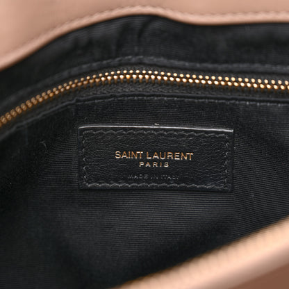 Saint Laurent Calfskin Y Quilted Monogram Medium Loulou Chain Satchel Taupe 6 of 11