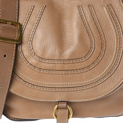 Chloe Calfskin Medium Marcie Round Zip Crossbody Bag Nut 15 of 15