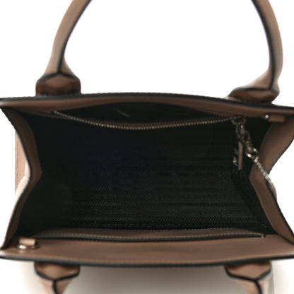 Prada Saffiano Cuir Small Top Handle Tote Cammeo 7 of 10
