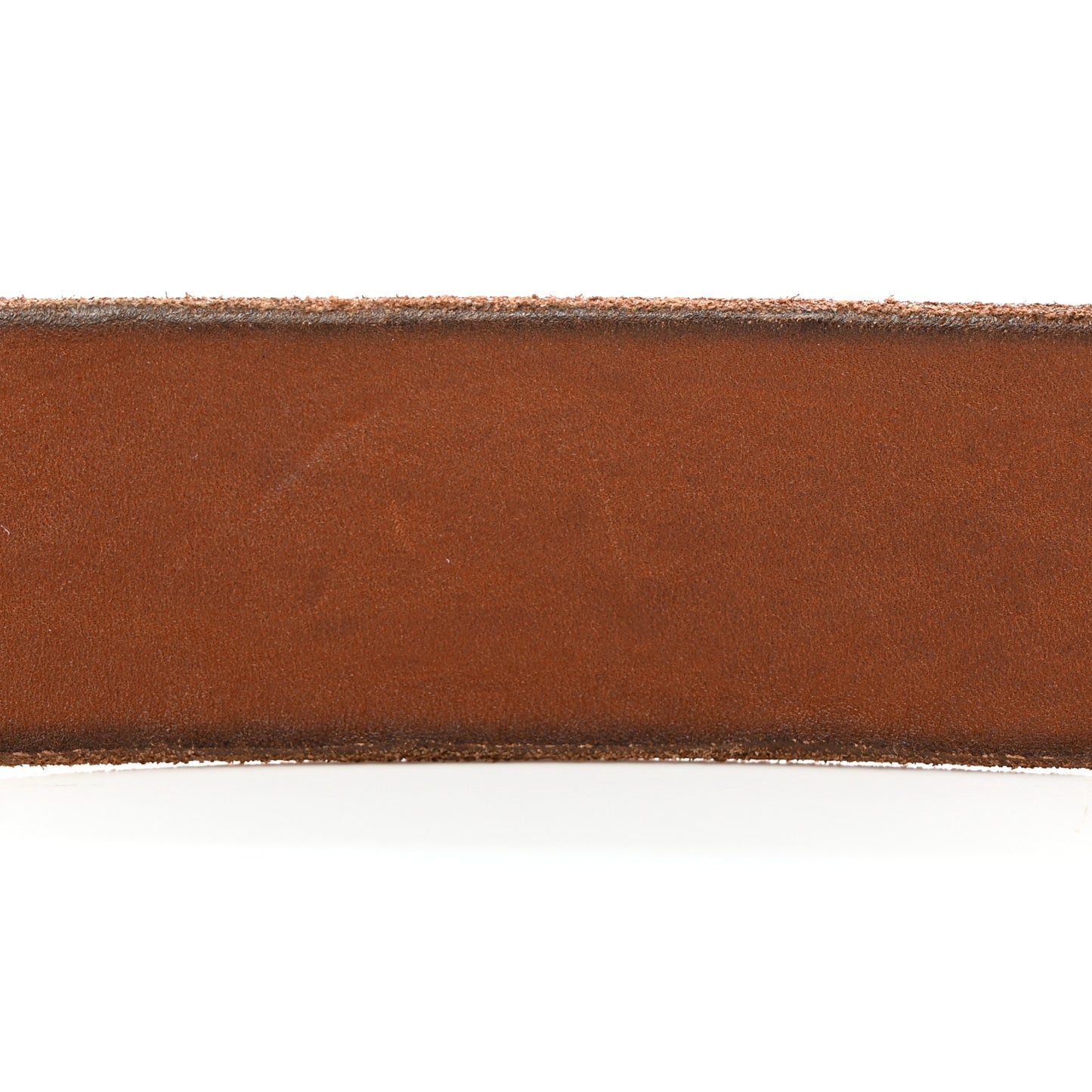 Calfskin Brass Feline Buckle Belt 80 32 Toscano