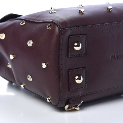 Mulberry Calfskin Studded Medium Cara Delevingne Convertible Satchel Oxblood 11 of 17
