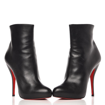 Christian Louboutin Kid Leather Ankle Boots Booties Heels 40 Black 8 of 12