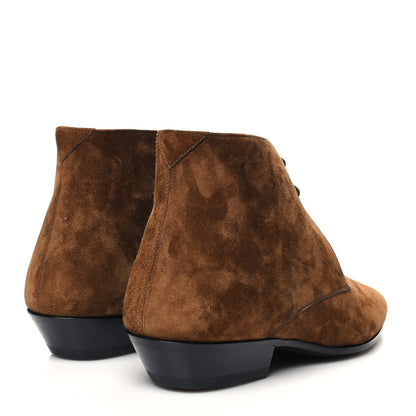 Saint Laurent Suede Joan Ankle Boots 35 Land 4 of 10