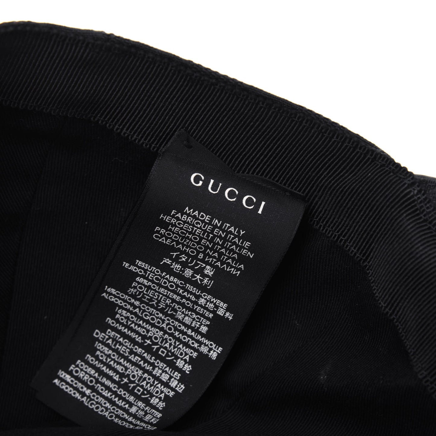 Monogram Web Baseball Hat M Black