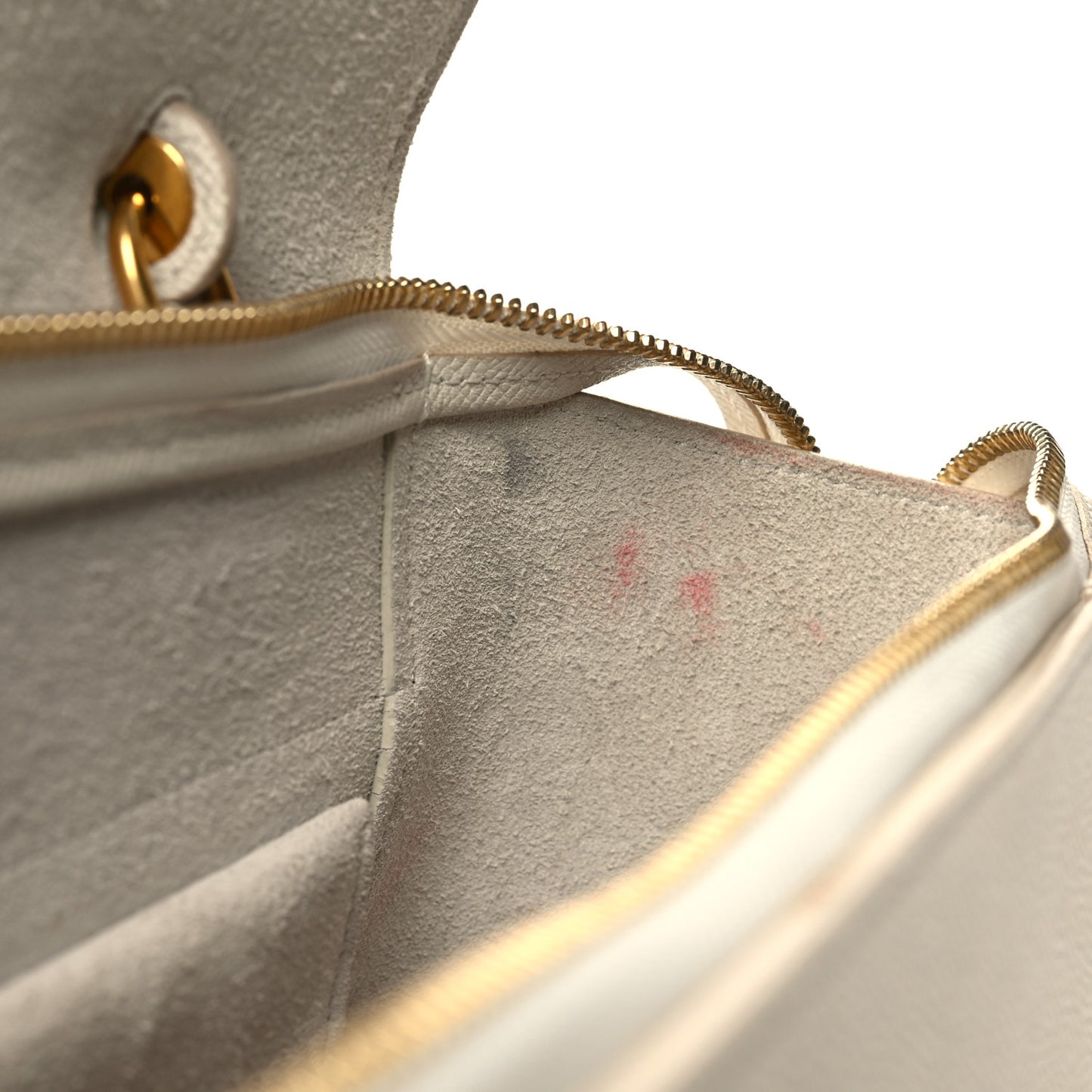 Grained Calfskin Mini Belt Bag White