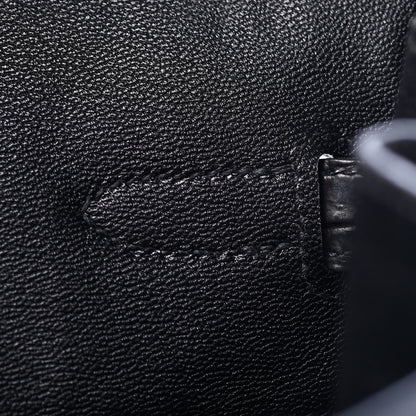 Hermes Matte Porosus Crocodile Birkin 35 Black 20 of 31