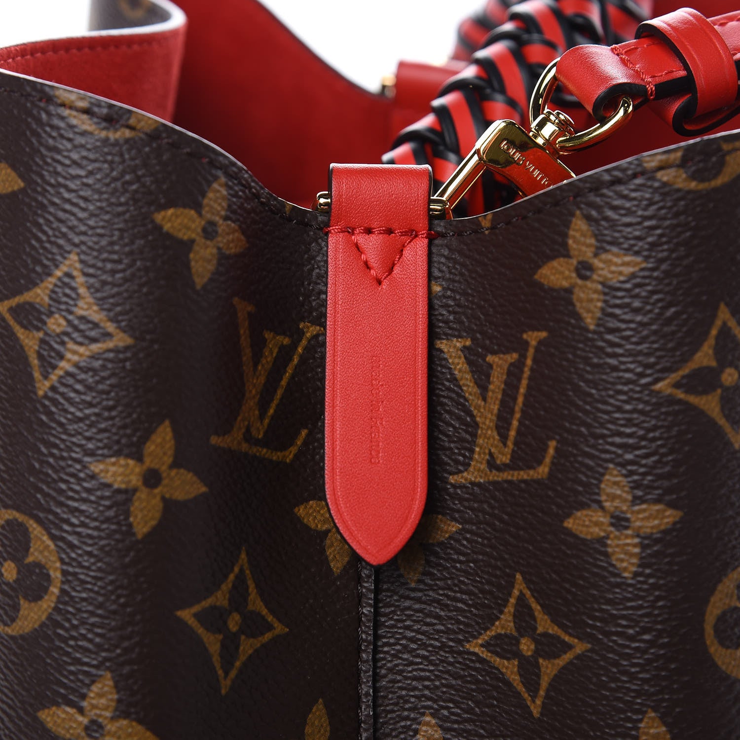 Louis Vuitton Monogram Braided Neonoe Coquelicot 10 of 10