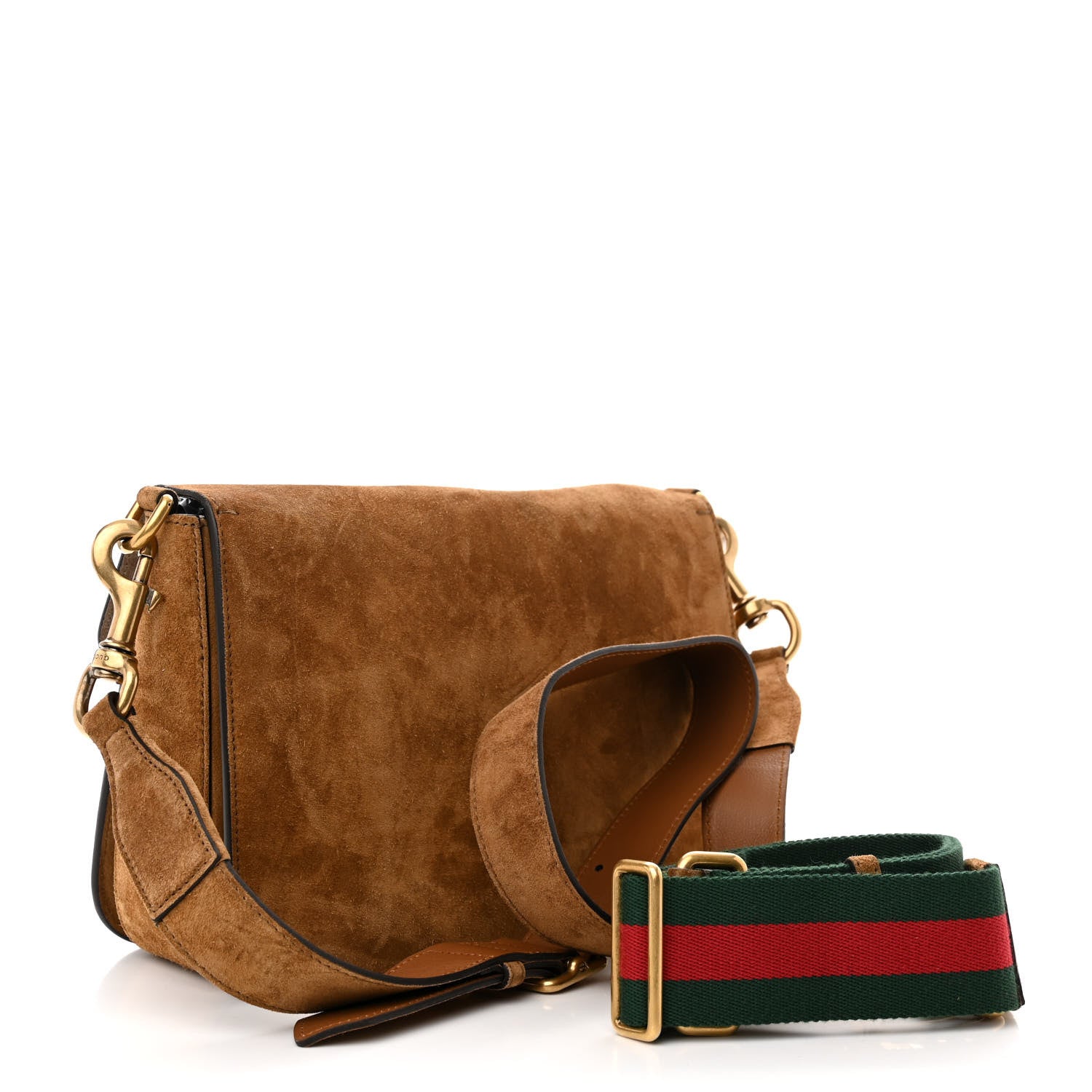 Gucci Soft Suede Small Jackie Shoulder Bag Brown 3 of 12