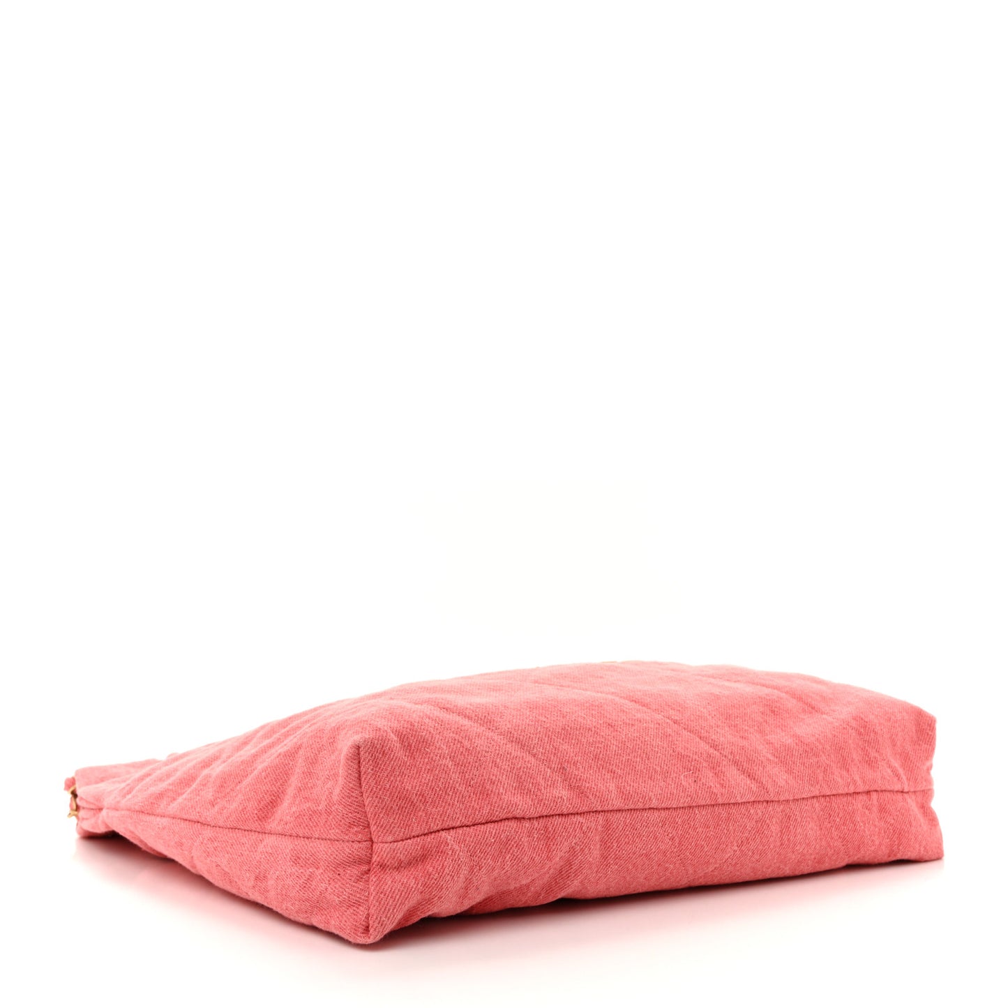 Washed Denim Quilted Chanel 22 Red