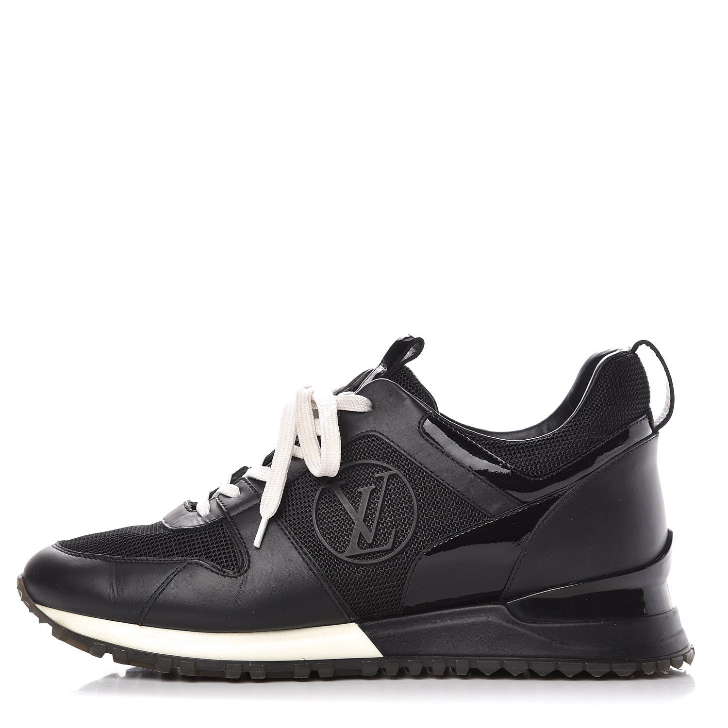 Louis Vuitton Calfskin Run Away Sneakers 37.5 Black 1 of 11