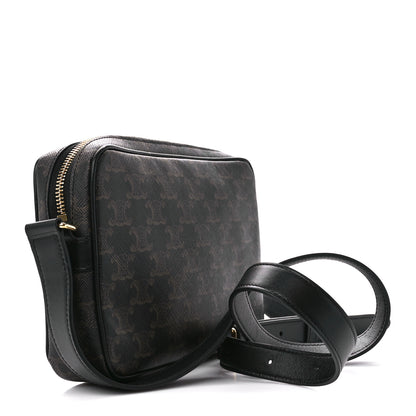 Celine Triomphe Canvas Medium Messenger Bag Black 3 of 9