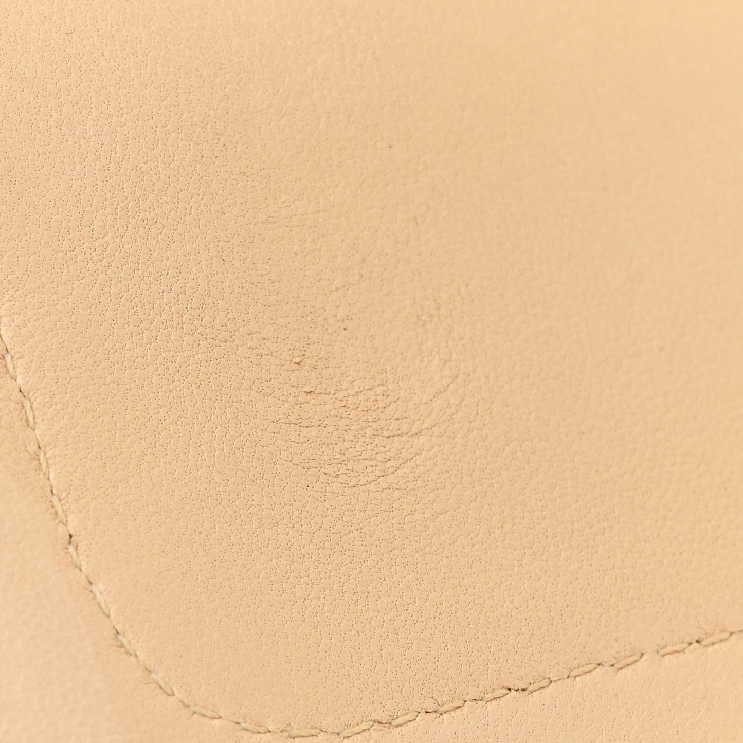Lambskin Quilted Medium Double Flap Beige